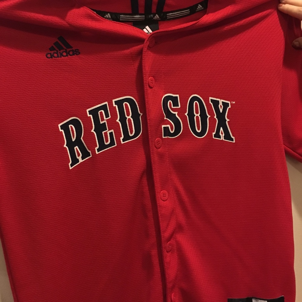 Kids Adidas Red Sox Jersey. Large (14-16)